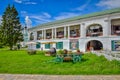 White trade rows in Suzdal old town Royalty Free Stock Photo